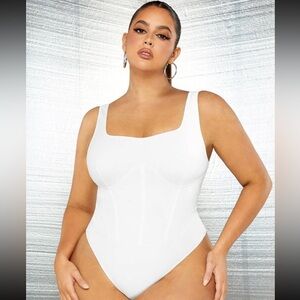 Corset Square Neck Bodysuit